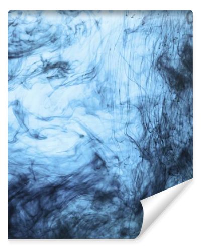 background with swirls of blue paint in water