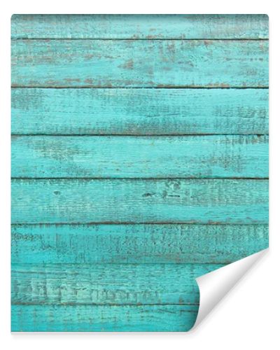 Turquoise wooden background