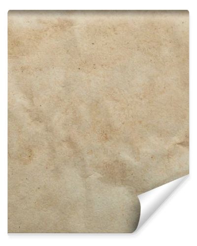 top view of crumpled vintage beige paper texture with copy space