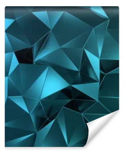 3d ILLUSTRATION, of abstract crystal background, triangular texture, wide panoramic for wallpaper