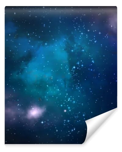 Star field in space and a nebulae