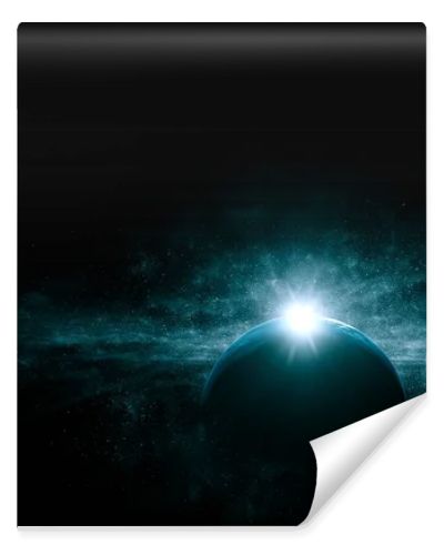 Image of outer space. . Mixed media