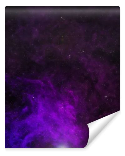 beautiful universe background with violet smoke, stars and glowing light