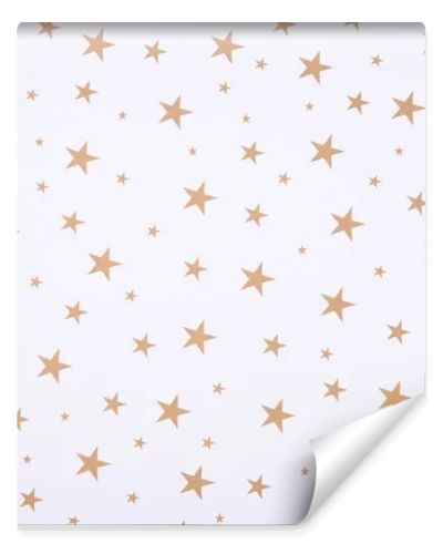 Abstract pattern with bright stars on white background