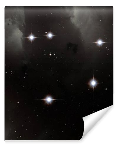 Deep space star field. Universe filled with stars and gas. Far distant cosmos Illustration. 