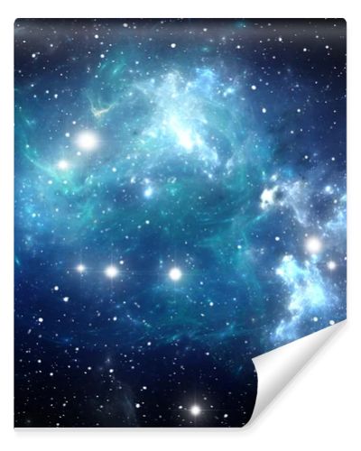 Blue space star nebula