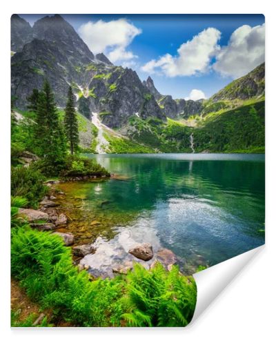 Amazing landscape of the Eye of the Sea Lake in Tatra Mountains, Poland