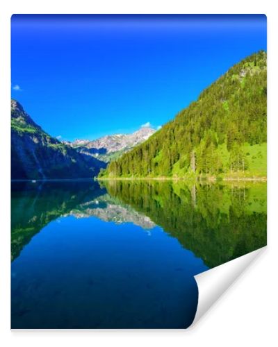 Vilsalpsee (Vilsalp Lake) at Tannheimer Tal, beautiful mountain scenery in Alps at Tannheim, Reutte, Tirol - Austria