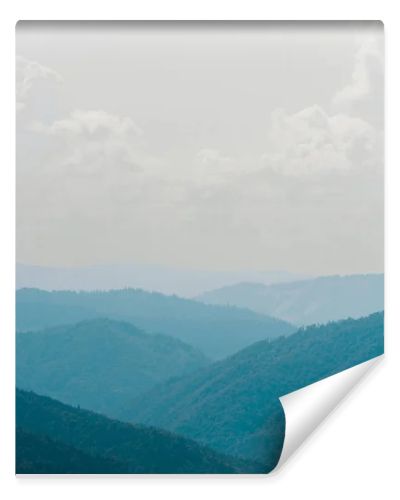 tranquil mountain valley against sky white white clouds 