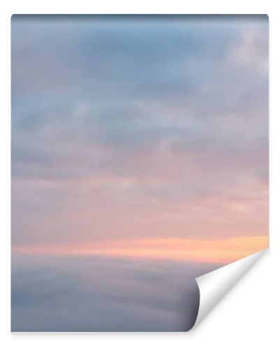 Drone fly above a cloudy sky