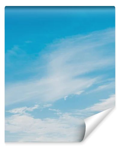 white clouds on blue sky with copy space