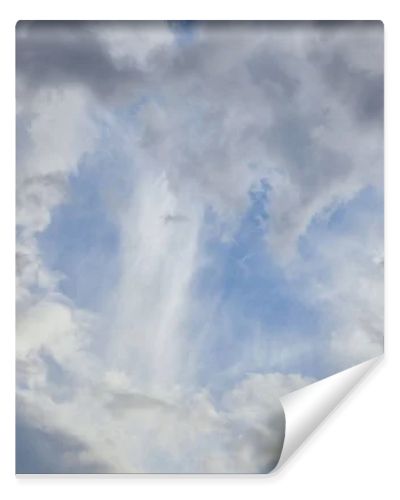 blue sky background with grey clouds 