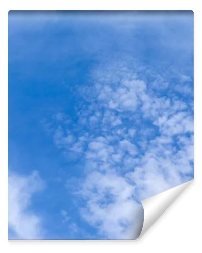 blue sky with white clouds in summertime 