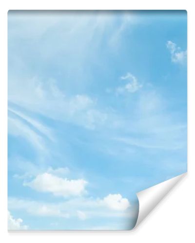 Blue sky with white clouds in daylight. /background/ copy space