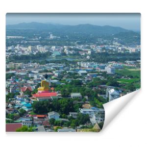 Beautiful view of the city of Nakhon Sawan Province, Thailand