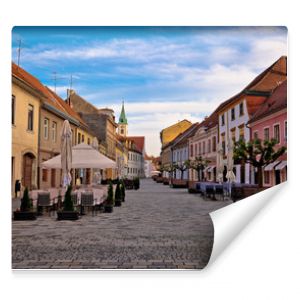 Baroque town of Varazdin street view