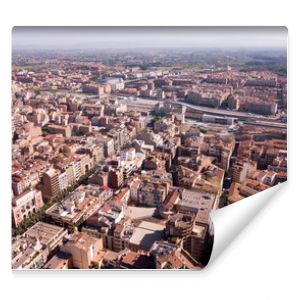 Aerial view of  district of  Lleida with modern apartment buildings, Catalonia