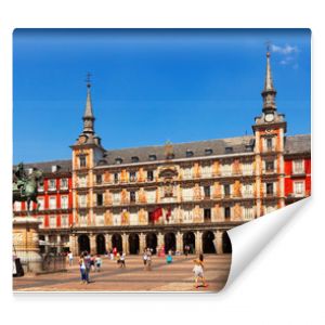 Picturesque view of  Plaza Mayor. Madrid