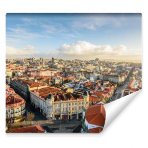 Aerial view of Porto in Portugal.