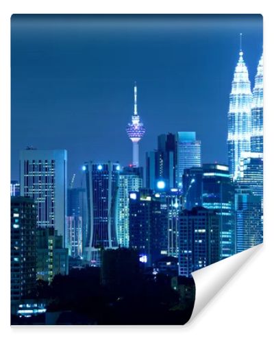 Kuala Lumpur skyline at night