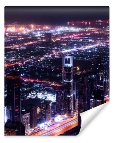 Dubai city at night