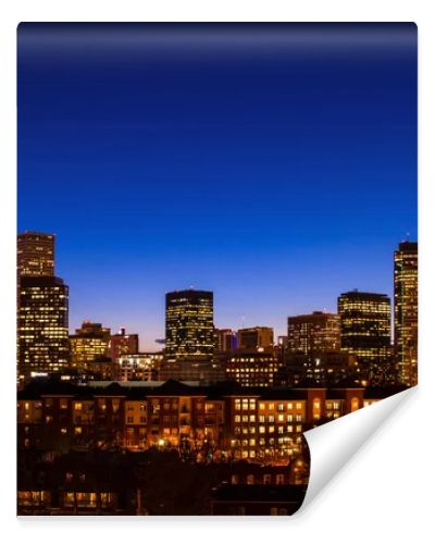 Denver Skyline at Blue Hour Mar 2013