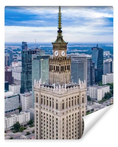 Warsaw, Poland. Aerial view of the city 