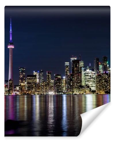 Night view of downtown Toronto, Ontario, Canada