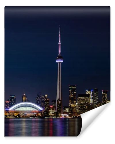 Night view of downtown Toronto, Ontario, Canada