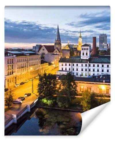 City of Lodz, Poland. View of the White Factory.