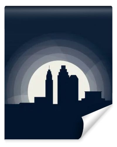 Columbus city skyline vector illustration