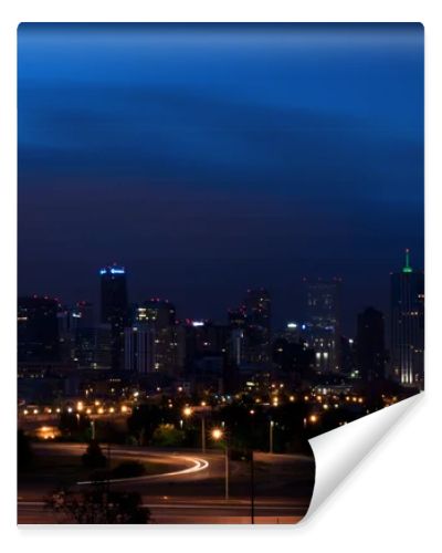 Mile High City of Denver by night