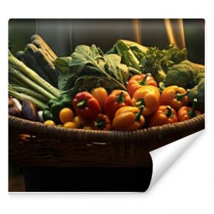 koszyk świeżych warzyw i owoców