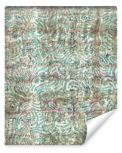 Seamless elegant mixed media pattern in navy, blue, pink, and cream