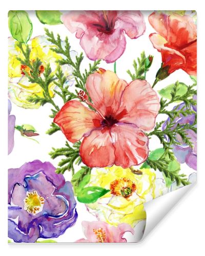 tropical floral painting pattern 