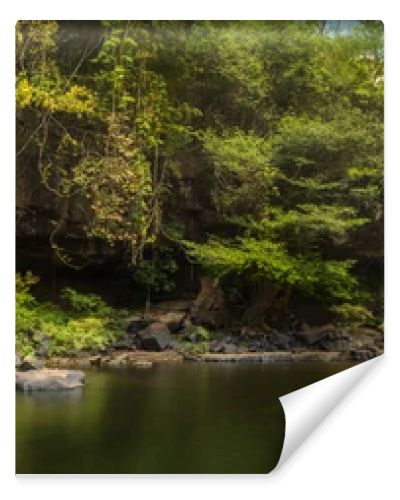 Beautiful panorama of waterfalls in deep forest ,Thailand