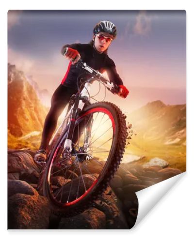 Mountain Bike cyclist riding