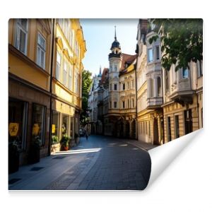 An early morning walk through the quiet streets of Old Town, with the city just waking up as the sun rises over the historic buildings