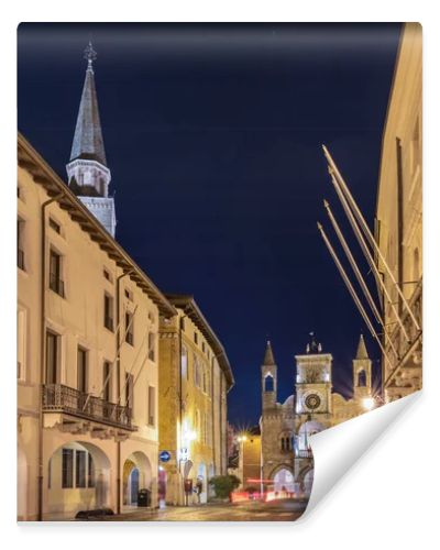 PORDENONE, ITALY - 21 JANUARY, 2019: Scenic view of old city architecture in Italy