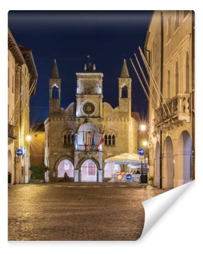 PORDENONE, ITALY - 21 JANUARY, 2019: Scenic view of old city architecture in Italy