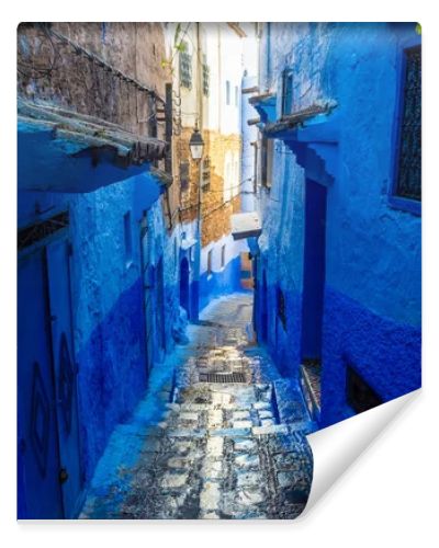 The blue streets of Chefchaouen, Morocco