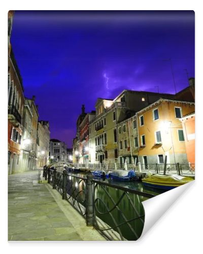 Dramatic thunderstorm in Venice