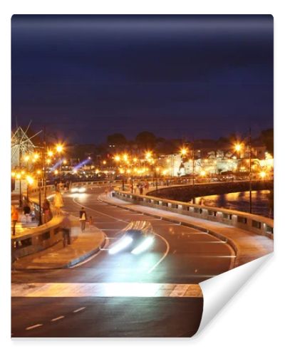 NESSEBAR, BULGARIA - JUNE 18: Nessebar at Night, June 18, 2014. Nessebar in 1956 was declared as museum city, archaeological and architectural reservation by UNESCO.