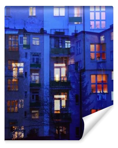 City life abstract night photography