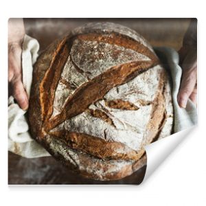 Homemade sourdough bread food photography recipe idea