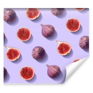 Colorful fruit pattern of fresh figs