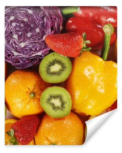 Different fruits and vegetables
