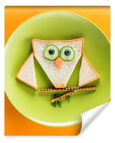 Funny breakfast for child