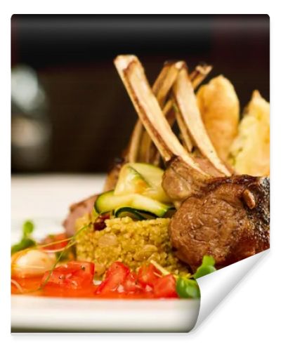 Grilled lamb