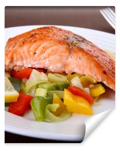 Grilled salmon